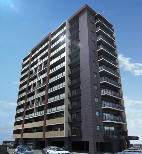 ファイル:サンパーク長者原駅前グラッセ 外観完成予想CG.png