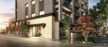 サーパス藤塚テラス　エントエランスアプローチ完成予想図