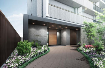 サーパス西津田二丁目　エントランスアプローチ完成予想CG