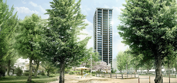 プラウドタワー梅田豊崎　外観完成予想図2