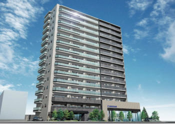 シャリエ大津中央スクエアクロス　外観完成予想CG