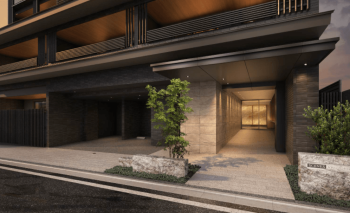 シーンズ京都四条烏丸　エントエランスアプローチ完成予想図