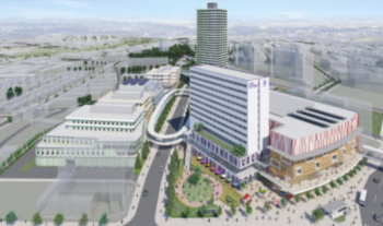 プレミストタワー新さっぽろ　外観完成予想図