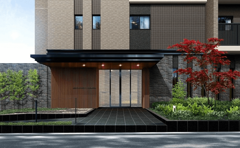 ファイル:ユニハイム平野本町 エントエランスアプローチ完成予想図.png