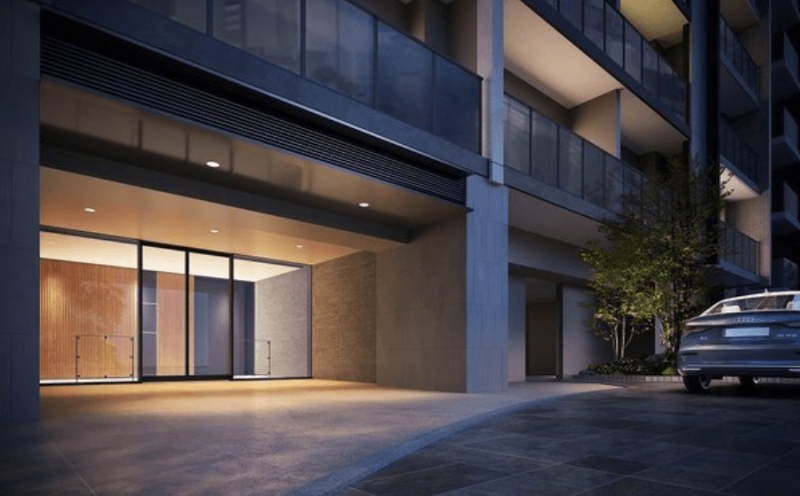 ファイル:レーベン熊本駅レクシア エントエランスアプローチ完成予想図.png