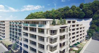 ヴェレーナシティ横浜根岸ザ・フロント　外観・ルーフバルコニー・コーナーサッシ完成予想CG