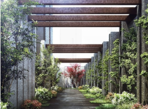 クレヴィア両国 国技館通り　アプローチ完成予想CG