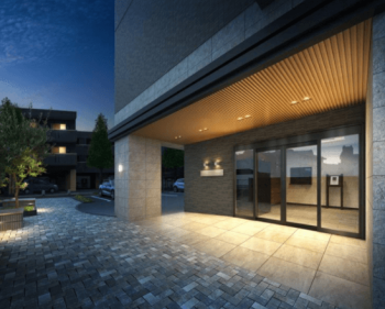 クレイルシティ防府駅南町　エントランスアプローチ完成予想図