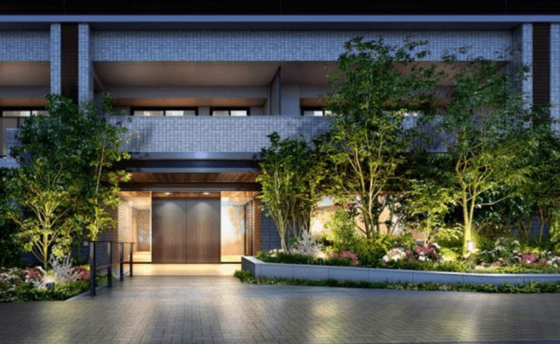 ファイル:サンリヤン東戸塚 エントエランスアプローチ完成予想図.png