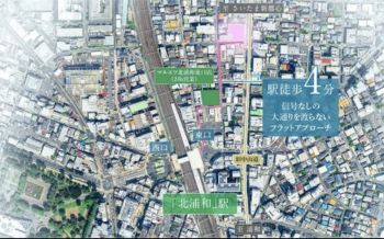 プラウド北浦和　周辺合成画像