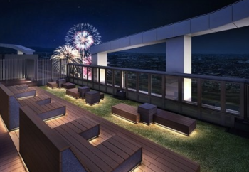 Brillia（ブリリア） Tower 聖蹟桜ヶ丘 BLOOMING RESIDENCE　スカイビューテラス完成予想CG