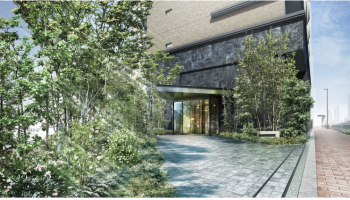 クレストタワー西日暮里　エントエランスアプローチ完成予想図