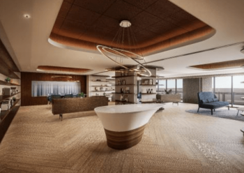 ザ・サーパスタワー新潟万代シテイ　オーナーズラウンジ完成予想図