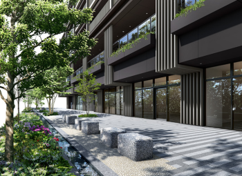 ザ・レジデンス四谷アベニュー　水景完成予想CG