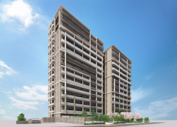 シエリア京橋 ウエスト&イースト　外観完成予想図2