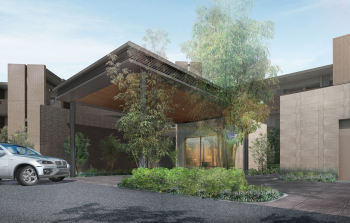 ディアエスタ ミオ 西岡本　サブエントランス&車寄せ完成予想CG