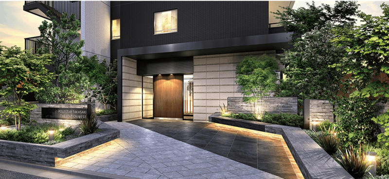 ファイル:ポレスター高崎ザ・ステーションイースト エントエランスアプローチ完成予想図.png