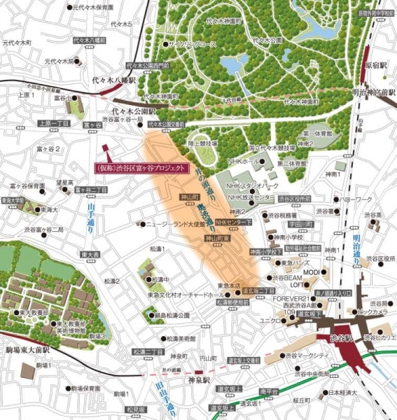 ファイル:現地案内図 渋谷161106.jpg