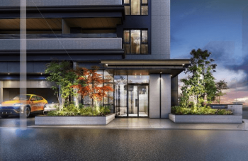 （仮称）ローレルコート久屋大通公園　エントエランスアプローチ完成予想図