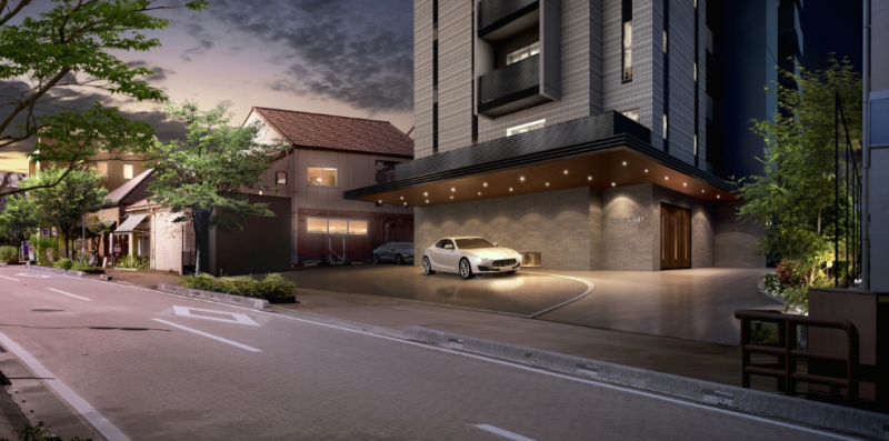 ファイル:サンパーク都城中央イクシア エントランスアプローチ完成予想CG.png