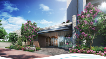 ジオ西葛西清新町　エントランスアプローチ完成予想CG