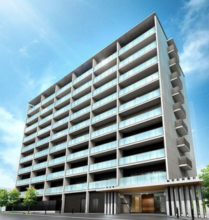 ポレスター酒田駅前レジデンス　外観完成予想CG