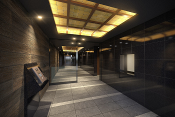 リビオレゾン谷町六丁目ステーションプレミア　エントランスホール完成予想図