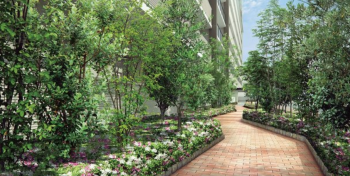 アーバンパレス新宮中央駅前 遊歩道完成予想CG