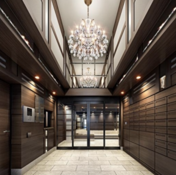 ファイル:クレアホームズ大川筋 ザ・レジデンス エントランス 風除室 完成予想図.png