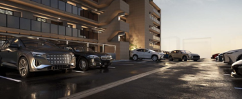 バンベール庄内通 ザ・レジデンス　平置駐車場完成予想図