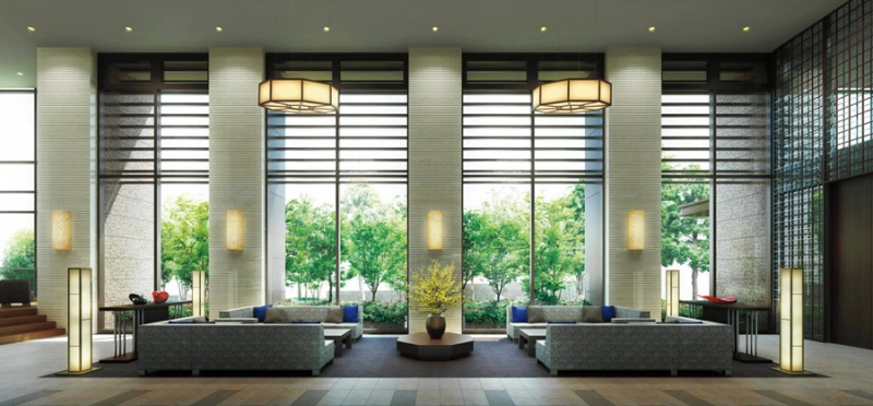 ファイル:パークシティ中央湊 ザ タワーエリアエントランスホール.jpg