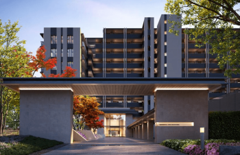 レジデンシャル原ブランシエラ　エントエランスアプローチ完成予想図