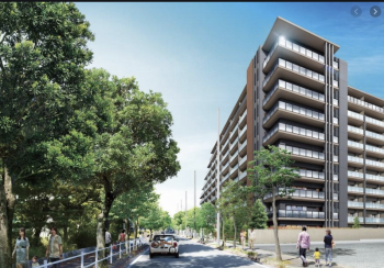 （仮称）MMプロジェクト　外観完成予想図1