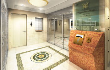 グランファーレ円山公園南コートハウス　エントランス完成予想CG