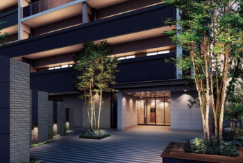 サーパス木太北部小グランテラス　エントランスアプローチ完成予想CG