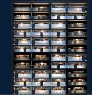 ポレスター中御所　外観完成予想CG