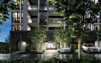 レーベン万世町　エントランスアプローチ完成予想図