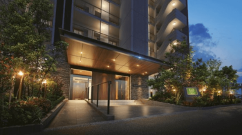 エイルマンション箱崎公園　エントエランスアプローチ完成予想図