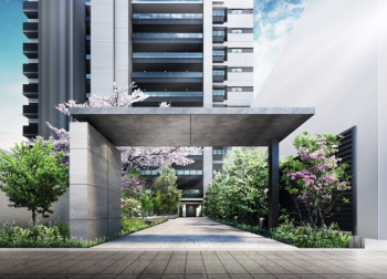 クリオ鶴見花月総持寺　エントエランスアプローチ完成予想図