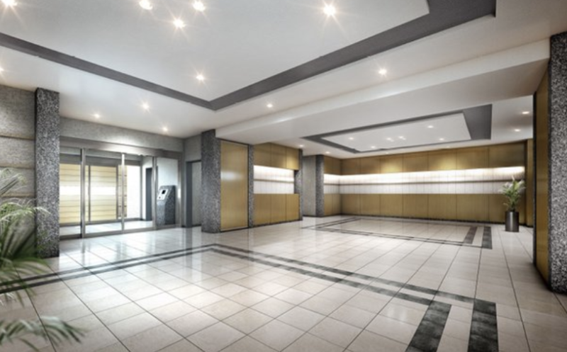 ファイル:パデシオン長岡京 -西山天王山駅前- エントランスホール完成予想図.png