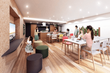 パークホームズLaLa名古屋みなとアクルス ガーデンスクエア　パーティールーム完成予想図