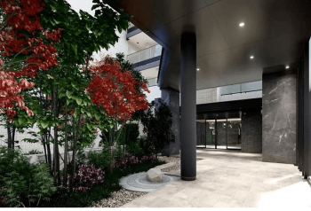 プラウド柏ガーデン　アプローチガーデン完成予想図