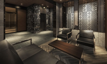 レジデンス岩国駅東　ラウンジ完成予想図