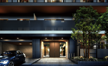 オープンレジデンシア北綾瀬　エントエランスアプローチ完成予想図