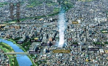 グランフォセット福島上町　周辺写真CG合成