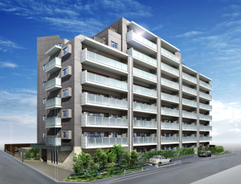 サンメゾン西新　外観完成予想図3