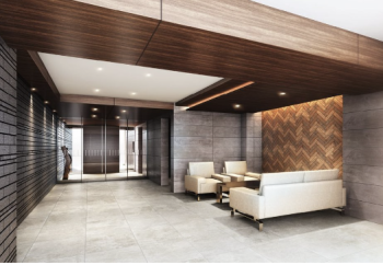 プレサンス ロジェ 香芝五位堂　エントエランスホール完成予想図