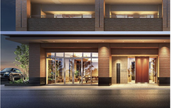 ワコーレシティKOBE湊川公園［(仮称)ワコーレ湊川公園再開発プロジェクト］　エントランスアプローチ完成予想図