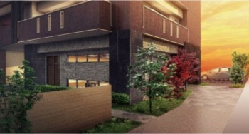 アーデント住吉参番館　エントランスアプローチ完成予想図