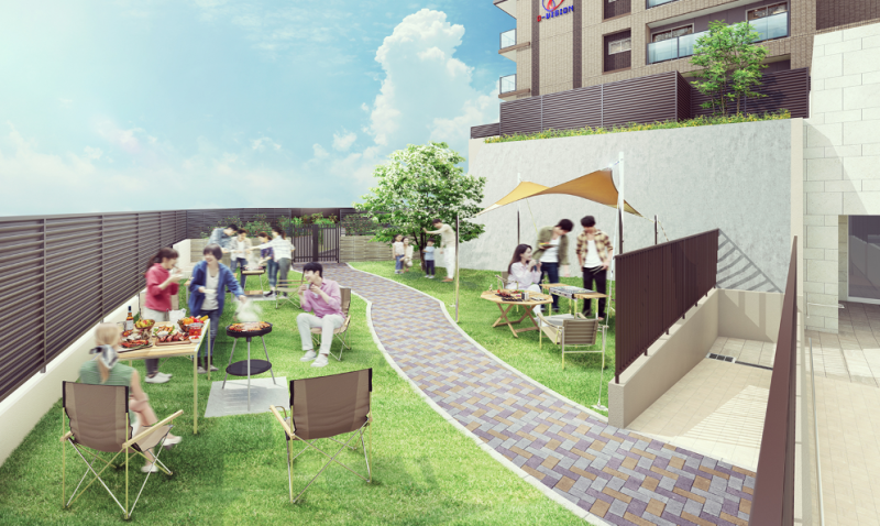 ファイル:オーヴィジョン野間グランヒルズ バーベキュー広場完成予想CG.png